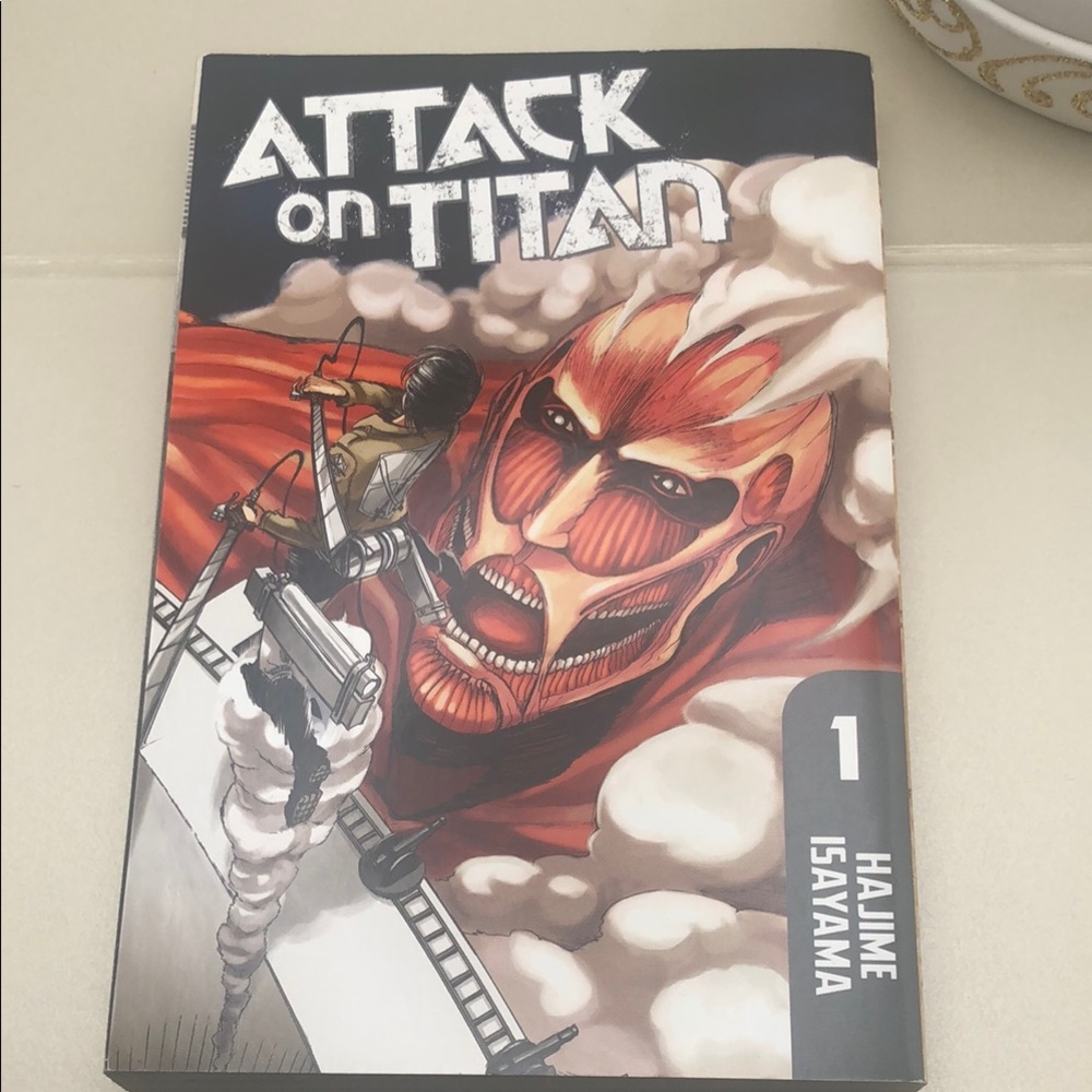 Book -Attack on Titan Vol. 1 Manga - Red & Black Cover